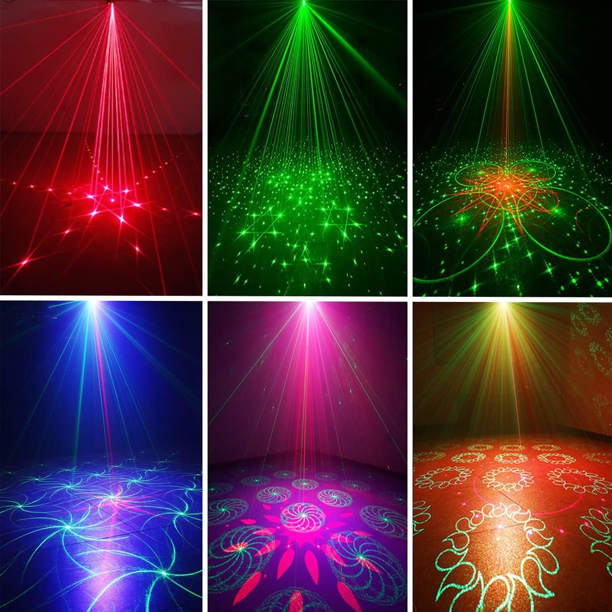 image:imageParty Lights Dj Disco Lights Mini Strobe Stage Light Lighting Accessories Laser Llights Projector with Remote Control for Parties Bar Birthday Holiday Event Live Show Xmas Decorations LightsBLACK 01