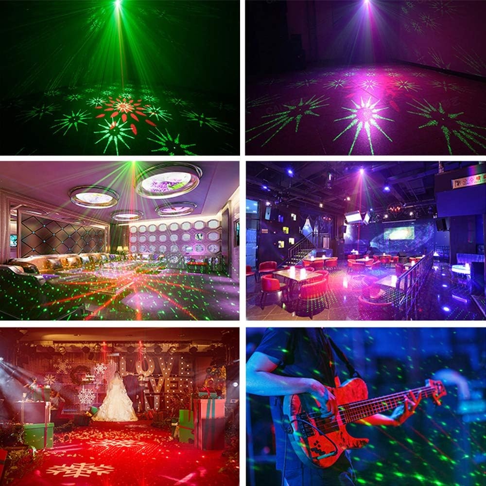 image:imageParty Lights Dj Disco Lights Mini Strobe Stage Light Lighting Accessories Laser Llights Projector with Remote Control for Parties Bar Birthday Holiday Event Live Show Xmas Decorations LightsBLACK 01
