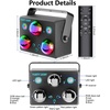 image:imageParty LightsDisco Light Disco Ball Dj Rave Lights Strobe Lights Sound Activated Stage Lights Projected Effect Dancing Light Remote Control for Birthday Xmas Wedding Bar Glow Party ChristmasDisco ball light