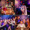 image:imageParty LightsDisco Light Disco Ball Dj Rave Lights Strobe Lights Sound Activated Stage Lights Projected Effect Dancing Light Remote Control for Birthday Xmas Wedding Bar Glow Party ChristmasParty light