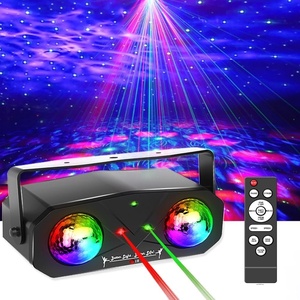image:imageParty Lights Dj Disco Lights Mini Strobe Stage Light Lighting Accessories Laser Llights Projector with Remote Control for Parties Bar Birthday Holiday Event Live Show Xmas Decorations LightsBLACK 02